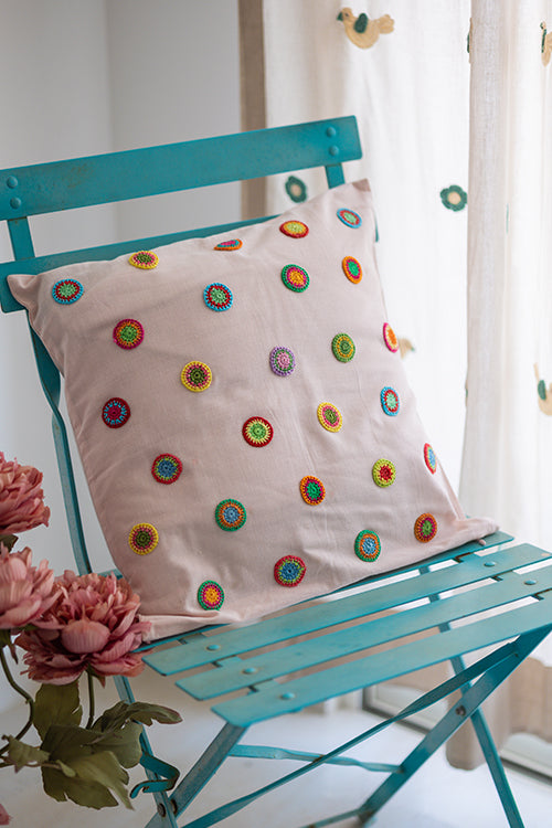 Samoolam Prakriti Cushion Cover ~ Spring Drops