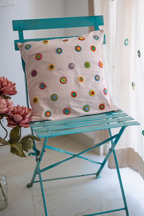 Samoolam Prakriti Cushion Cover ~ Spring Drops