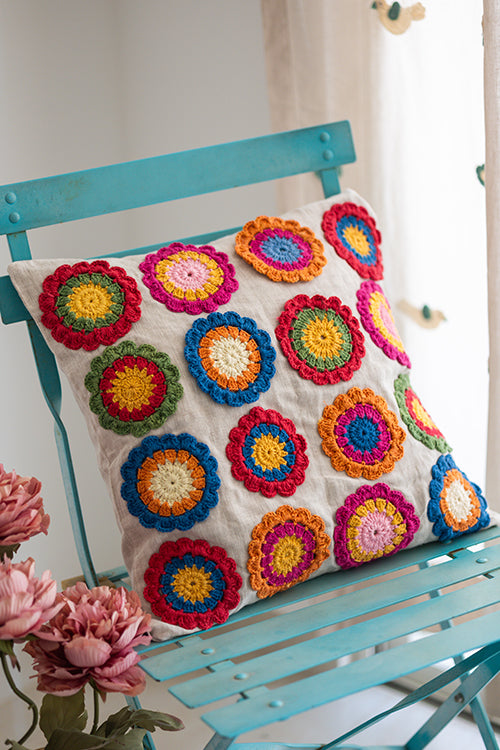 Samoolam Prakriti Cushion Cover ~ Floral Garden