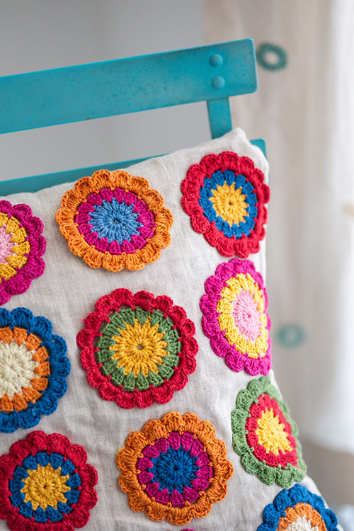 Samoolam Prakriti Cushion Cover ~ Floral Garden