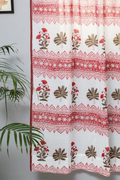 Sooti Syahi Made On Earth Hand Block Printed Door Curtain