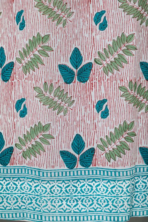 Sooti Syahi Glow Of Garden Hand Block Printed Door Curtain
