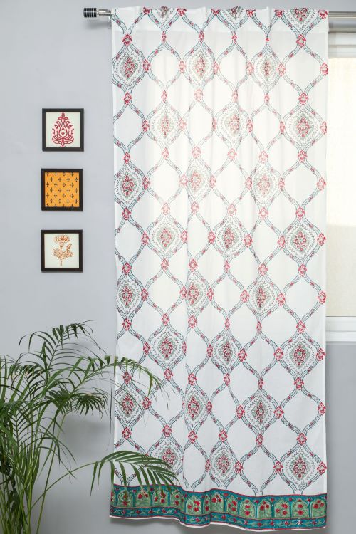 Sooti Syahi First Impression Hand Block Printed Door Curtain