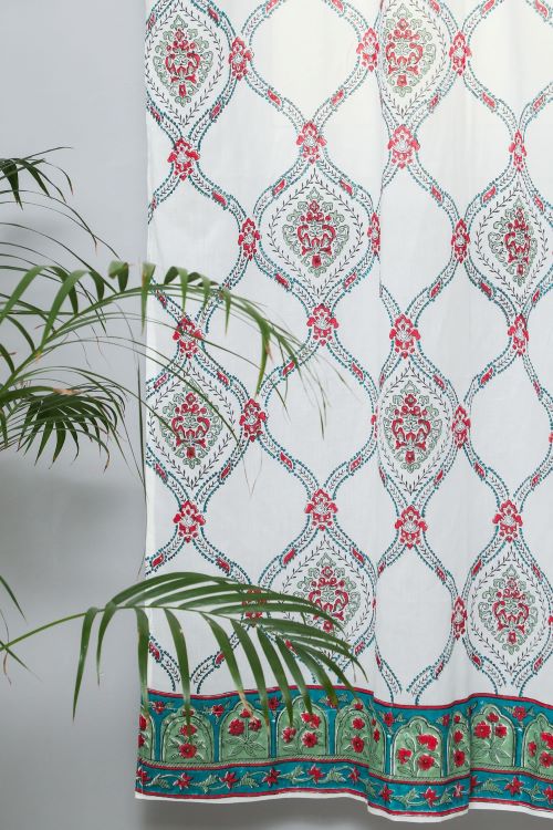 Sooti Syahi First Impression Hand Block Printed Door Curtain