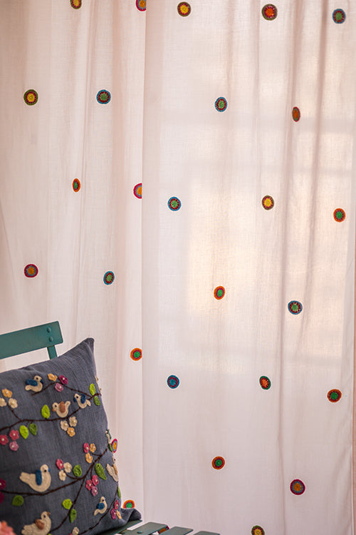 Samoolam Prakriti Door Curtain ~ Mandala ~ Dusty Pink