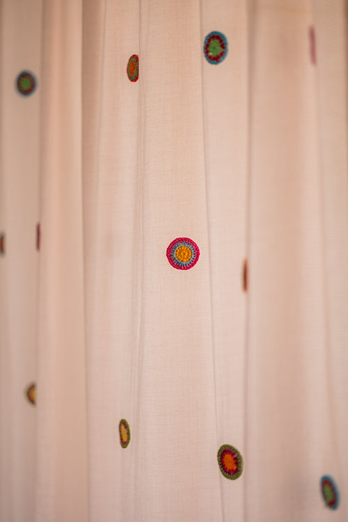 Samoolam Prakriti Door Curtain ~ Mandala ~ Dusty Pink