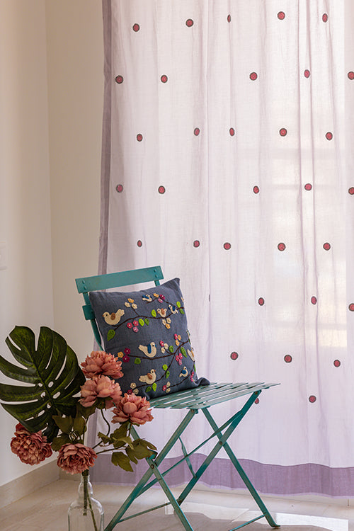 Prakriti Door Curtain ~ Mandala ~ Mauve