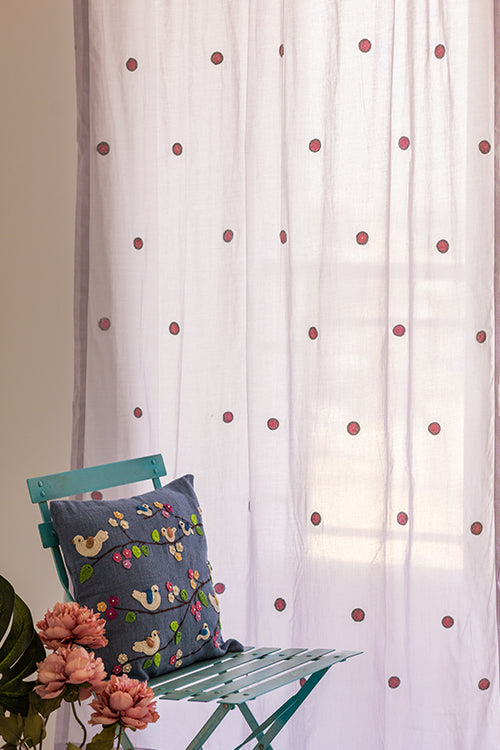Samoolam Prakriti Door Curtain ~ Mandala ~ Mauve
