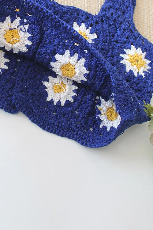 Ajoobaa Kids "Daisy Granny" Square Top - Blue
