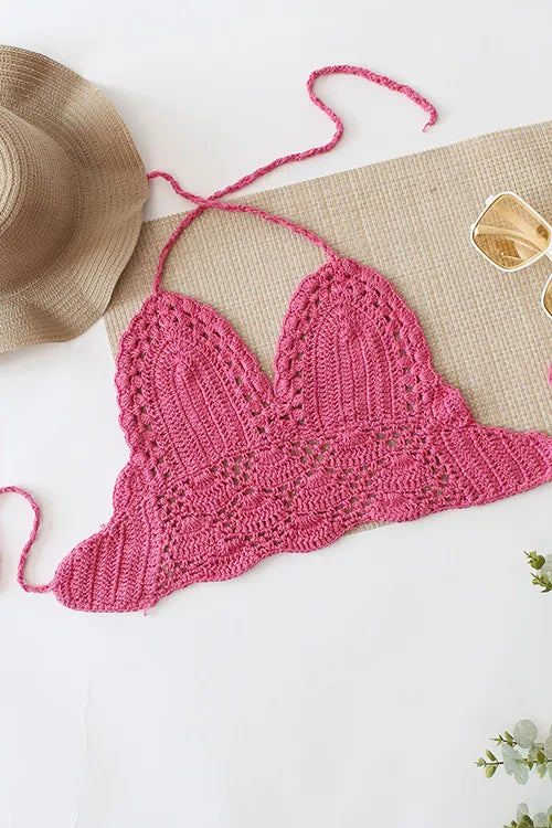Ajoobaa "Handknitted" Sleeveless Top - Pink