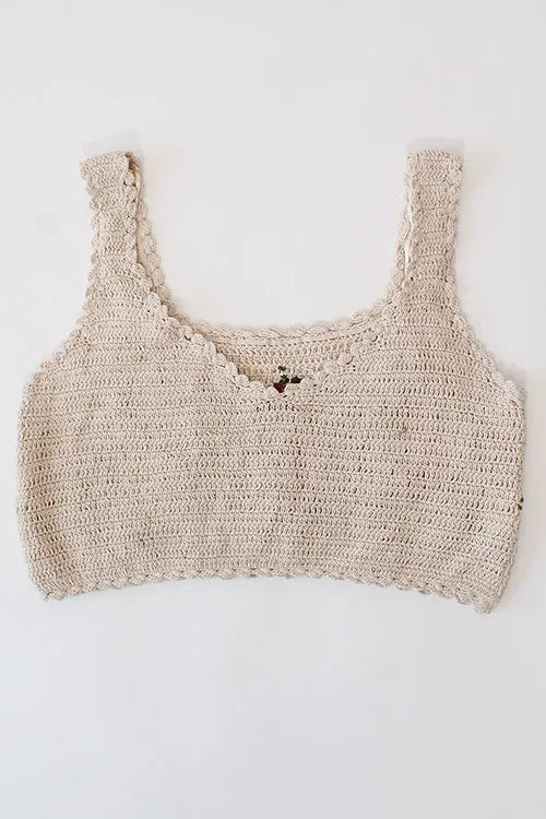 Ajoobaa Kids "Floral Embroidery" Top - Offwhite