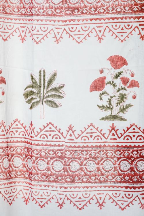 Sooti Syahi Made On Earth Hand Block Printed Window Curtain