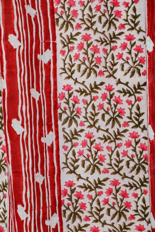 Sooti Syahi Haven Glazing Hand Block Printed Window Curtain