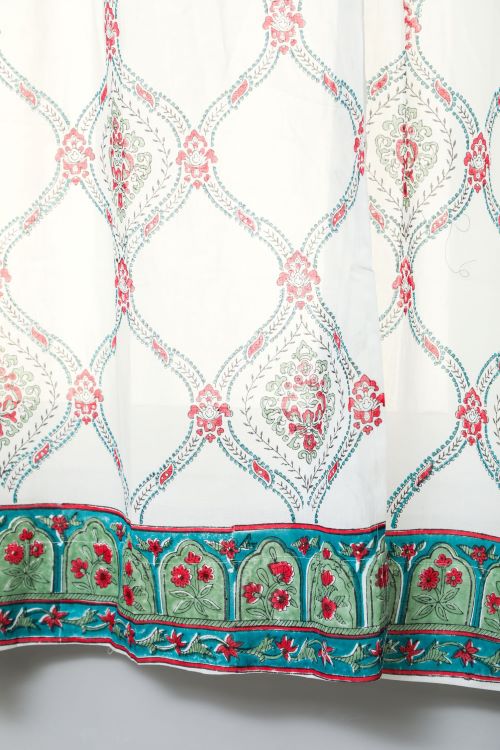 Sooti Syahi First Impression Hand Block Printed Window Curtain
