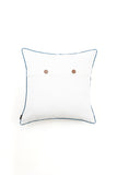 White Hand Woven Cotton Cushion Cover