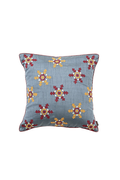 Gray Hand Woven Cushion Cover