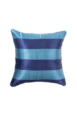 Blue Hand Woven Cushion Cover
