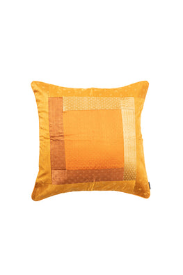 Yellow Hand Woven Cotton Cushion Cover
