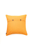 Yellow Hand Woven Cotton Cushion Cover