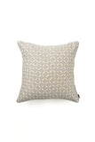 White And Light Gray Cotton Cushion Cover