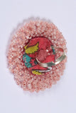 Antarang-  Gulabi (Pink)  Bead Jumki Ring,  100% Cotton. Hand Made By Divyang Rural Women.