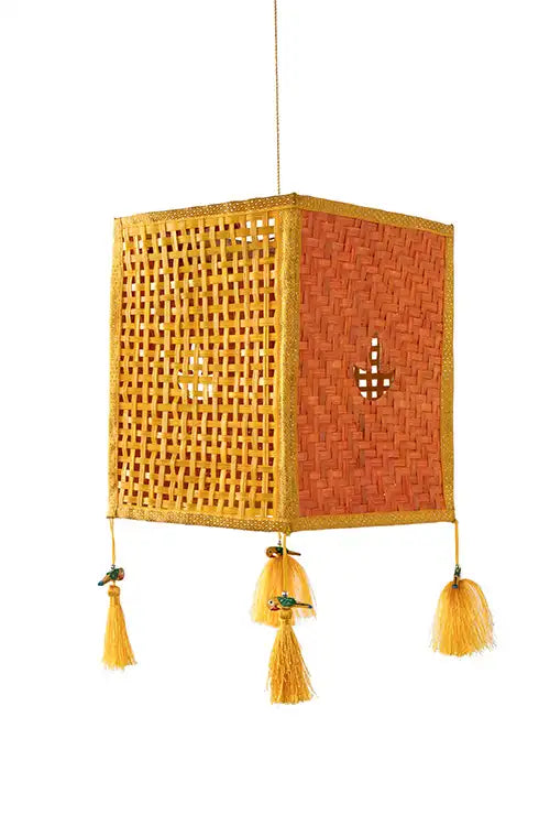 Greenkraft Diya Handcrafted Bamboo Lantern