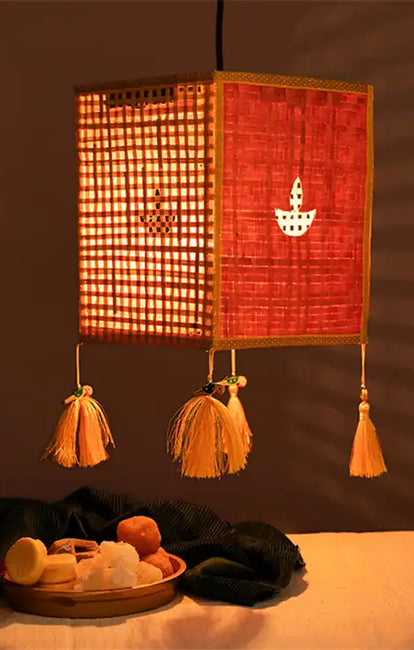Greenkraft Diya Handcrafted Bamboo Lantern