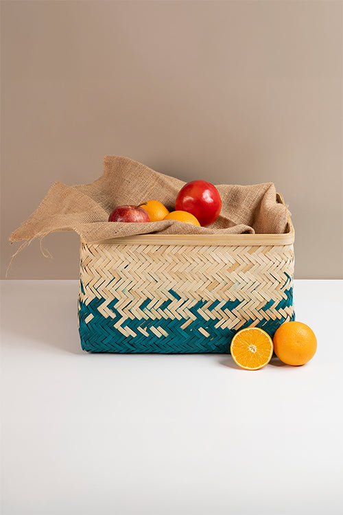 Greenkraftpearl Handcrafted Bamboo Tray - Set Of 2