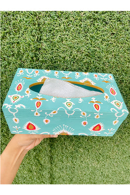 Ace The Space Handpainted Ikat Tissue Box