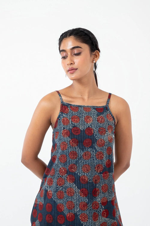 Inkriti "Indie" Block Printed Organic Cotton Dress - Allover