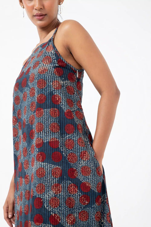 Inkriti "Indie" Block Printed Organic Cotton Dress - Allover