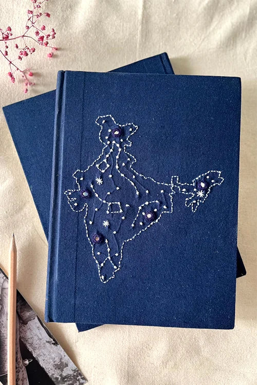 Okhai 'United' Hand Embroidered Diary