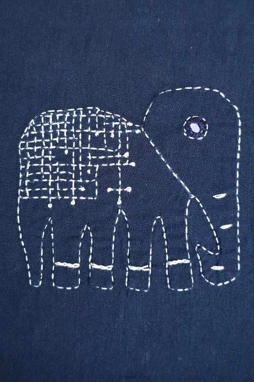 Okhai 'Ele-Poo' Hand Embroidered Applique Mirror Work Diary