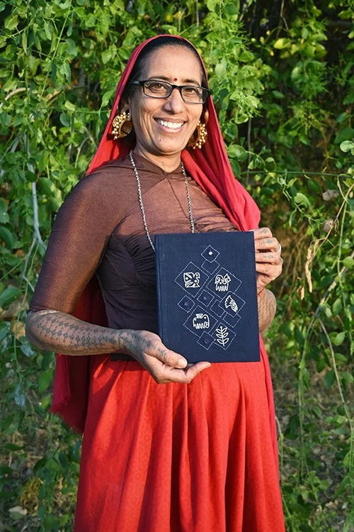 Okhai 'Reimagined' Hand Embroidered Applique Mirror Work Diary