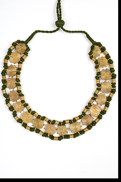 Miharu Dokra Handcrafted Thread Choker