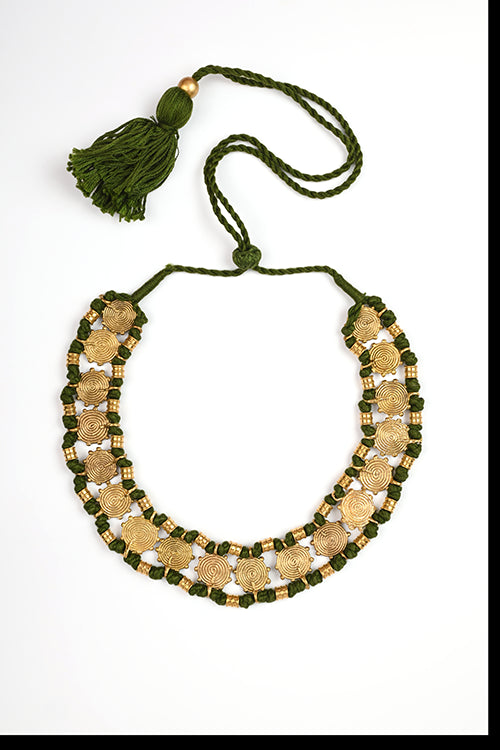 Miharu Dokra Handcrafted Thread Choker
