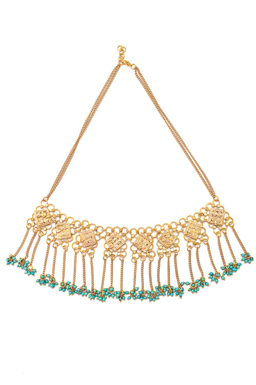 Miharu  Elysia Turquoise Beaded Necklace