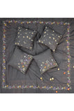 Okhai 'Flower Garden' Hand Embroidered Pure Cotton Bedcover