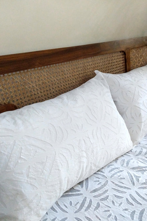 Okhai 'Mosaic' Pure Cotton Applique Work Bed Cover without Pillow