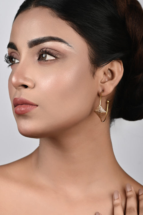 Miharu Dhokra Rhombus Dangler