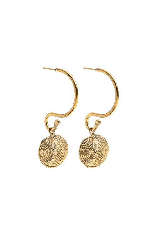 Miharu Dhokra Half Round Dangler