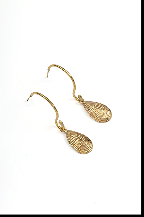 Miharu Noor Dokra Teardrop Earrings