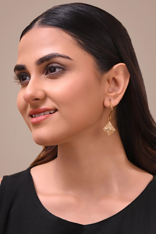 Miharu Noor Dokra Teardrop Earrings
