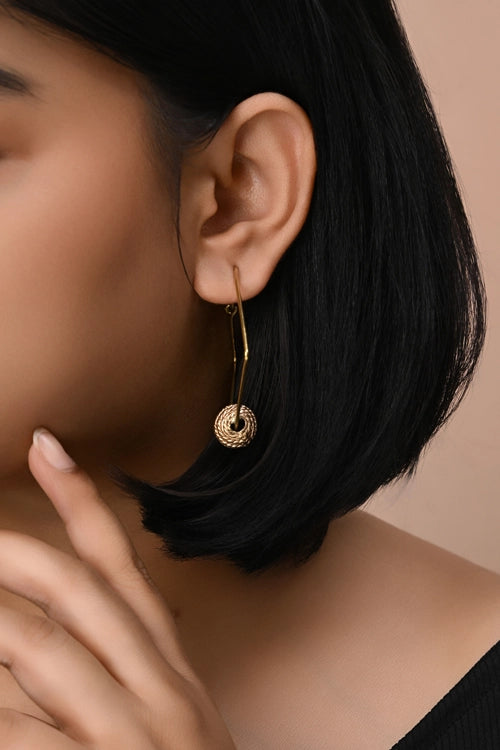 Miharu Noor Contemporary Brass Earrings