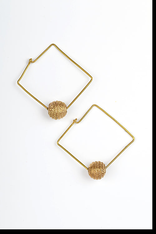 Miharu Noor Contemporary Brass Earrings