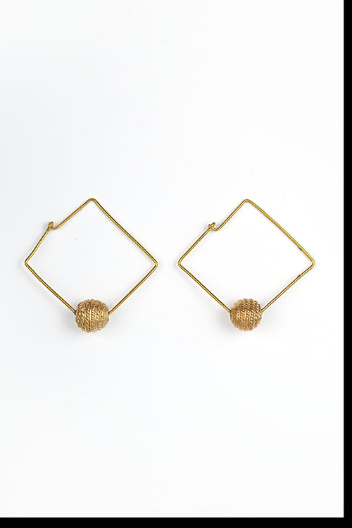 Miharu Noor Contemporary Brass Earrings