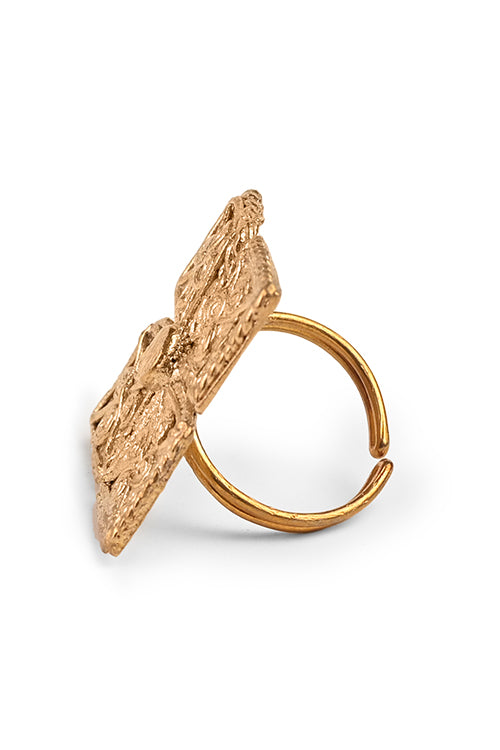 Miharu Square Cocktail Ring