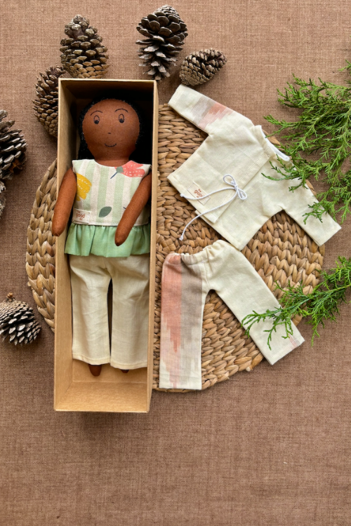 The Good Doll, Play Set,Anvi, Cotton Fabric Toy
