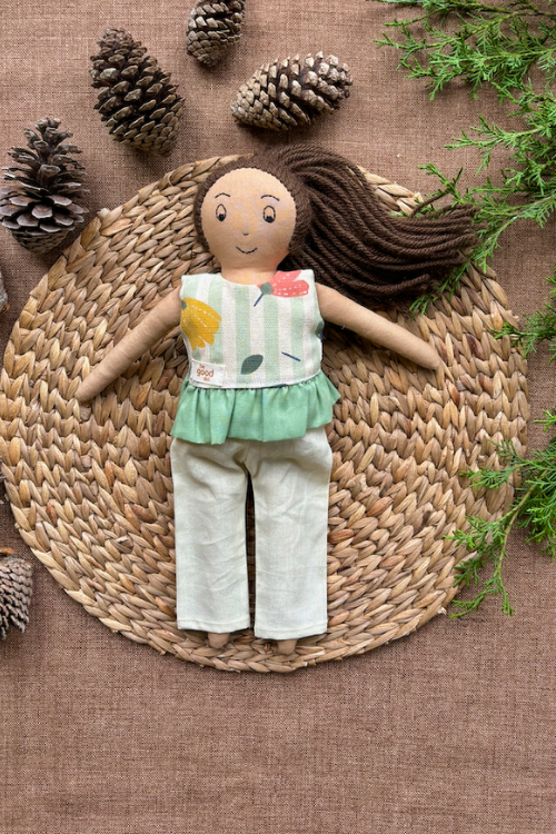 The Good Doll, Single Doll,Anvi, Cotton Fabric Toy