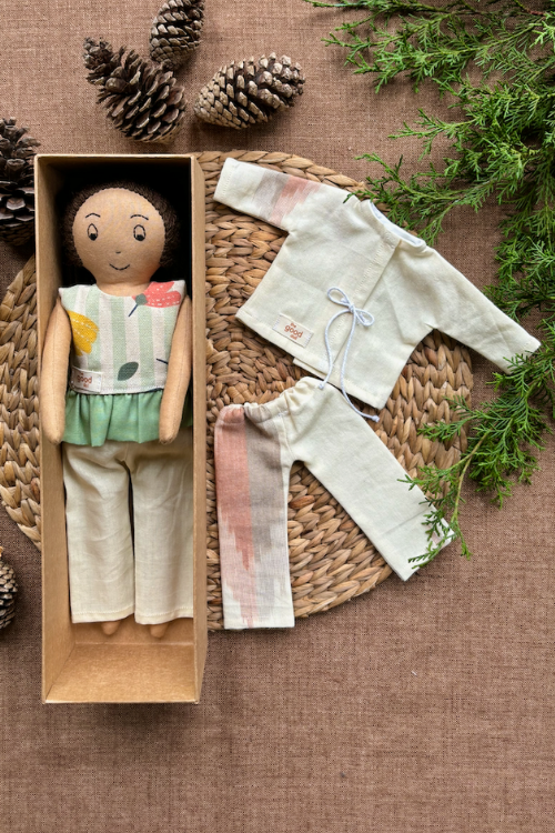 The Good Doll, Play Set,Anvi, Cotton Fabric Toy